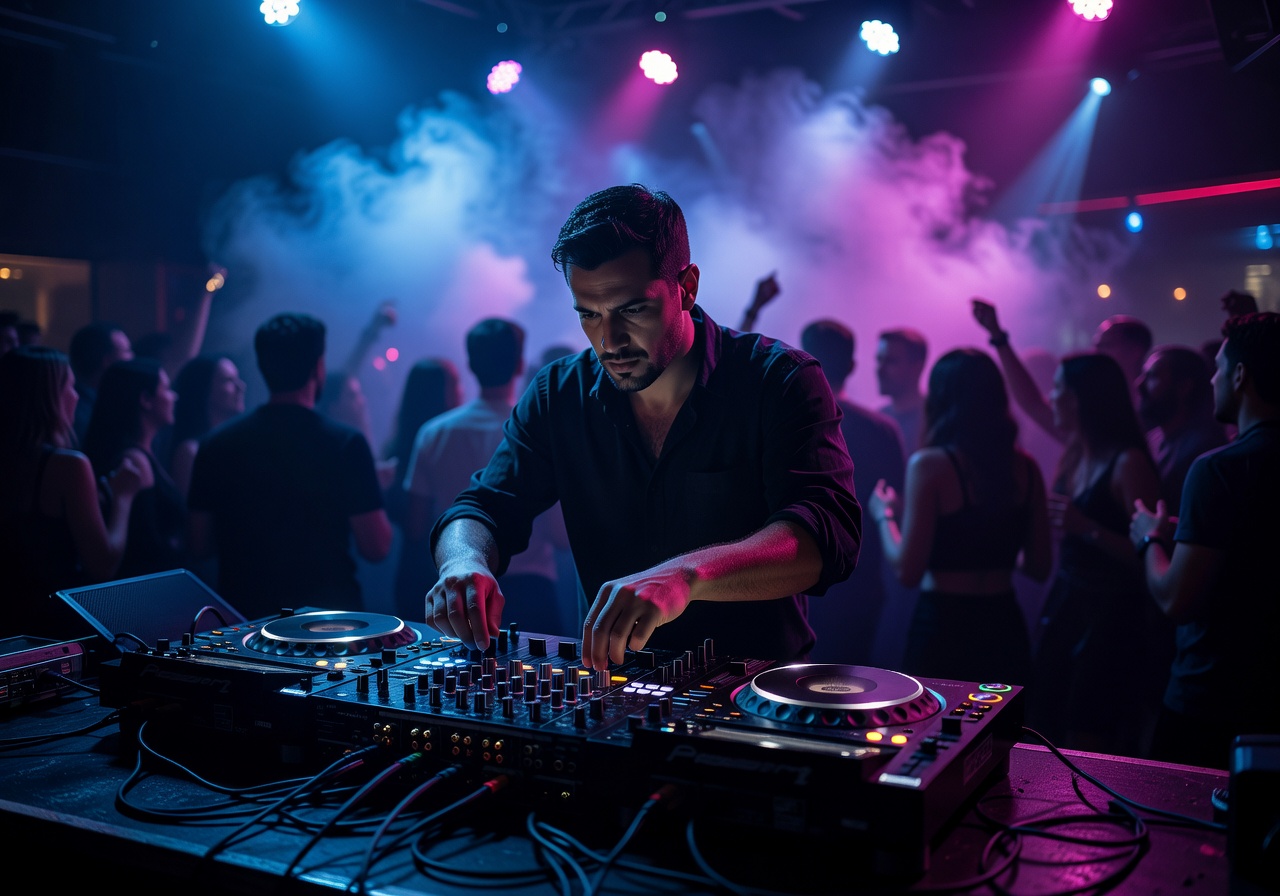 DJ performing at a club